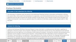 NT Nominee Program – Applying Online as an Employer