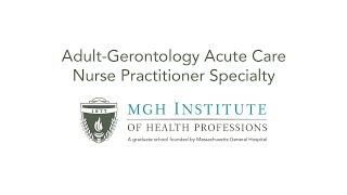 Adult-Gerontology Acute Care Nurse Practitioner Specialty