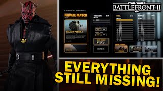 EVERYTHING Still MISSING From Star Wars Battlefront 2!