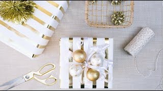 Holiday Gift Wrapping with Style, Warmth and Details