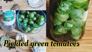 How To Make Best Green Tomato Pickles | Excess Green Tomatoes recipe| Canning