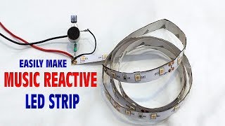 Easily make music reactive led strip