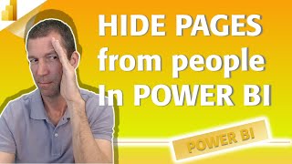 How to hide Power BI pages from specific people