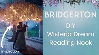 DIY Bridgerton Wisteria Tree Reading Nook - Spring Home Decor