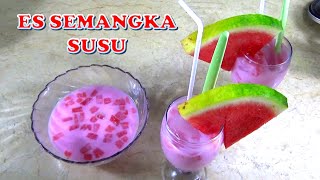 MINUMAN TAKJIL BUKA PUASA H8// ES SEMANGKA SUSU