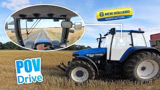 Cab View | NewHolland TM165 | Transport de céréales