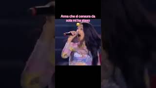 Anna che si censura da sola #trapitaliana #anna #funny #concerto #censura