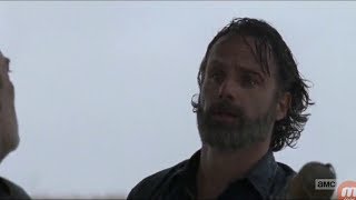 The Walking Dead 8x16 Rick and Negan fight