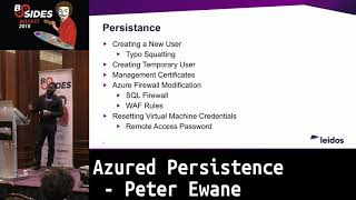 BSides Belfast 2018: Azured Persistence by Peter Ewane