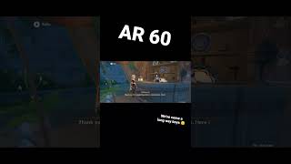 hitting ar 60 #genshinimpact #shorts