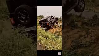 New Mahindra Thar offroading clip stunt  🥶👿#shorts #youtubeshorts #thar