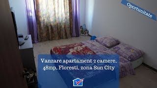 Vanzare apartament 2 camere, 48mp, Floresti, zona Sun City