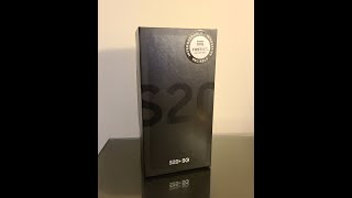 Samsung S20 Plus 5G Unboxing