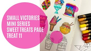 Small Victories Mini Series Sweet Treats Page | Treat 11 Pasta | Johanna Basford | Adult Colouring