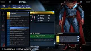 Injustice 2 Superman Epic sets and abilities Showcase