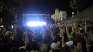 Skrillex leaps from the top of the Wavehouse Stage - San Diego 9/14/11