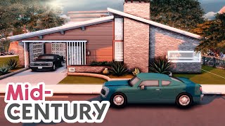 MID-CENTURY  Modern Family home - The Sims 4 - Speed Build.