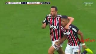 GOL DO BRENNER!!! CORINTHIANS 1X1 SÃO PAULO 10/11/2018