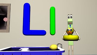 Learn the Letter L - 360° 3D VR Animated Kids Video