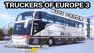 SHARE‼️LIVERY TJ KIDS PANDA MOD JETBUS 5 SHD TOE3 By Amdroid93 || OF GAMERS