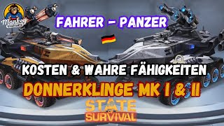 STATE OF SURVIVAL: PANZER - DONNERKLINGE MK I & II - WAHRE FÄHIGKEITEN