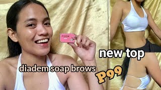 Unboxing New Top + Using Diadem Brows Soap | Grace Godin