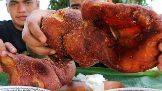 OUTDOOR COOKING | MASKARA NG BABOY MUKBANG (HD)