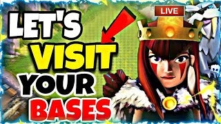 COC LIVE Base Visiting & Tips / Best CWL & Events Attack / clash of clans live stream