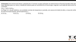 Cálculo de estequiometria com massa e volume