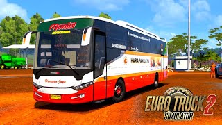 Indian Bus Driving On Muddy Road | Euro Truck Simulator 2 | ETS2 |