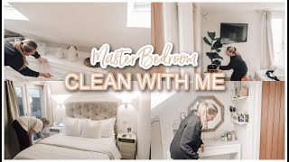 MASTER BEDROOM CLEAN WITH ME | EXTREME CLEANING MOTIVATION | Emma Nightingale