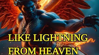 LIKE LIGHTNING FROM HEAVEN #jesus #satanfalling #bible #youtubeshorts