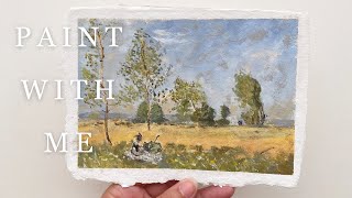 Paint with Me | Master Study of Monet with acrylics