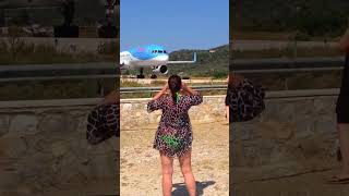 THOMSON Boeing 757 under hot sun 🌞 at #skiathos #jetblast #skiathoslandings #skiathos