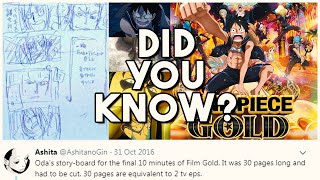 Did you know Oda created the ending to One Piece Film Gold?