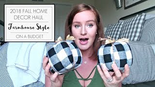 Farmhouse Fall Decor Haul | Target, Hobby Lobby, Big Lots, At Home & Walmart | 2018