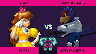 Eggy (Peach) vs. bobby big ballz (Falco) - ECF 175 Top 24 Winners Semifinals SSBM