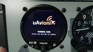 uAvionix AV-30 EFIS installation in a Vans RV-7, including AV-Link.