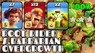 WOW!!! Root Rider + Super BBR + Overgrowth Best Th16 Attack Strategy ( clash of clans ).