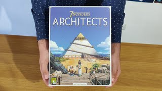 Unboxing di 7 Wonders Architects - senza audio purtroppo :-(