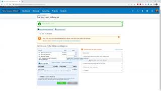 How to add conversion balances in Xero