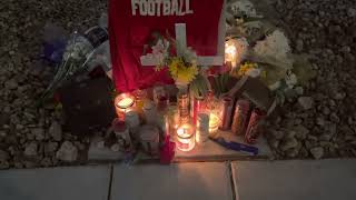 Ryan Wheeler Memorial outside his Apartment (UNLV)