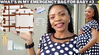 WHAT'S IN MY HOSPITAL BAG FOR LABOUR AND DELIVERY @37 WEEKS PREGNANT Baby #3 ||AFRICAN MOM VERSION