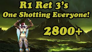 1 Shotting Everyone at 2800!!! | Rank 1 Retribution Paladin PvP | WoW DF S3 (10.2)