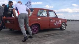 VAZ 2106 VS BMW X6 Drag Racing, замедленный старт Шоха(Олексія Виговського)наказала бумер