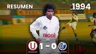 Universitario 1-0 Municipal | Año 1994 | Resumen | Gol de Peter Mendez⚽🎞