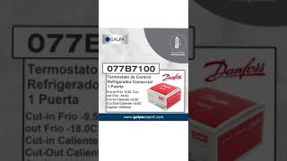 Termostato de Control Refrigerador Comercial 1 Puerta Modelo 077B7100 Danfoss