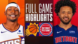 Phoenix Suns vs. Detroit Pistons Full Game Highlights | Oct 8 | 2023 NBA Preseason