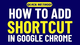 How To Add Shortcut In Google Chrome 2024