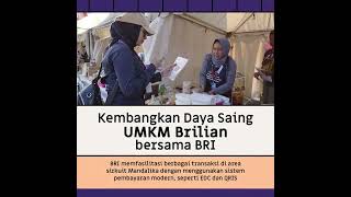 Berbagai Transaksi BRI di Mandalika #NaikKelasUMKMBRI #5TahunET #BriliandanCemerlang #qrislink